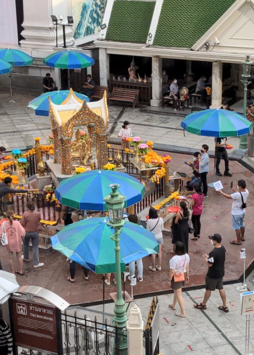 The Erawan temple - and most of Thailand - are coming back to life after the COVID-19 lockdown.