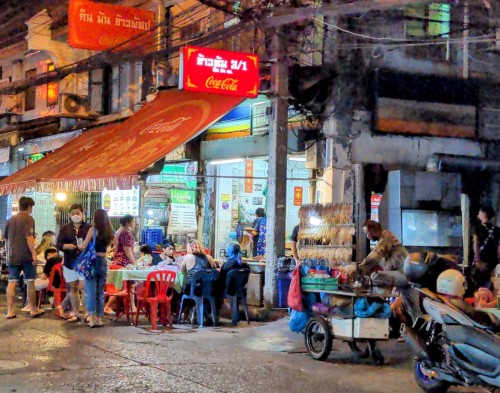 A little eating corner in Bangkok's Chinatown.